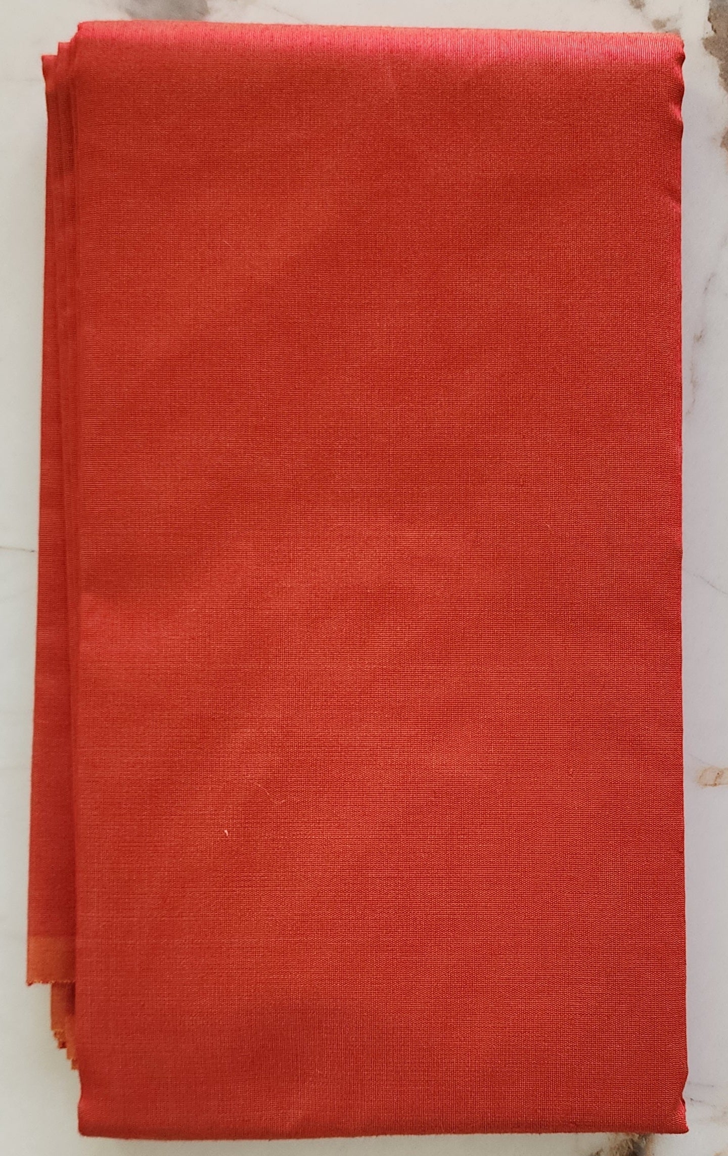 Rust Red Chanderi Kurta With Zari