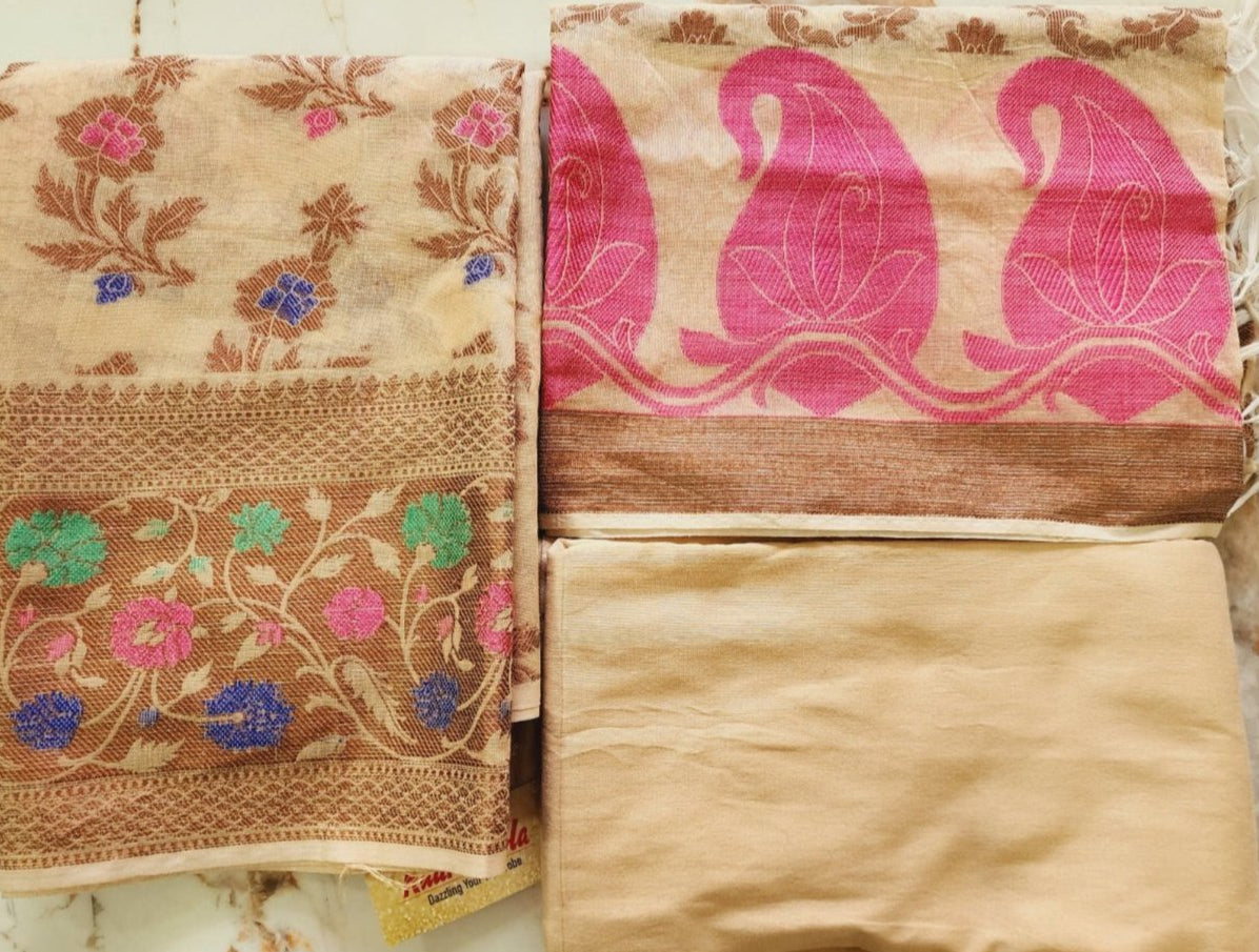 Offwhite Kurta Set in Chanderi Cotton