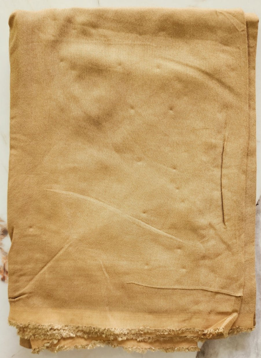 Tussar Silk Brown Kurta Set With Madhubani Print Dupatta
