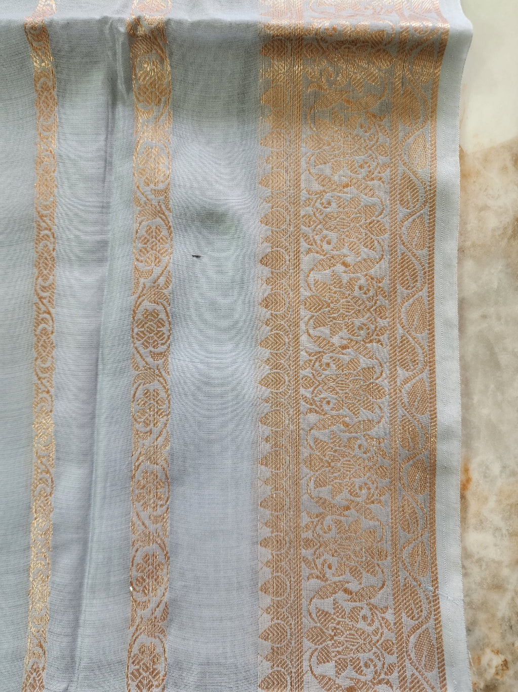 Grey Kurta Set in Chanderi Cotton