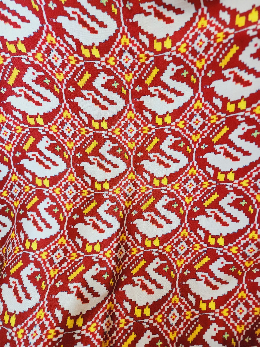 Multi Color Patola Print Dupatta in Modal Silk Fabric