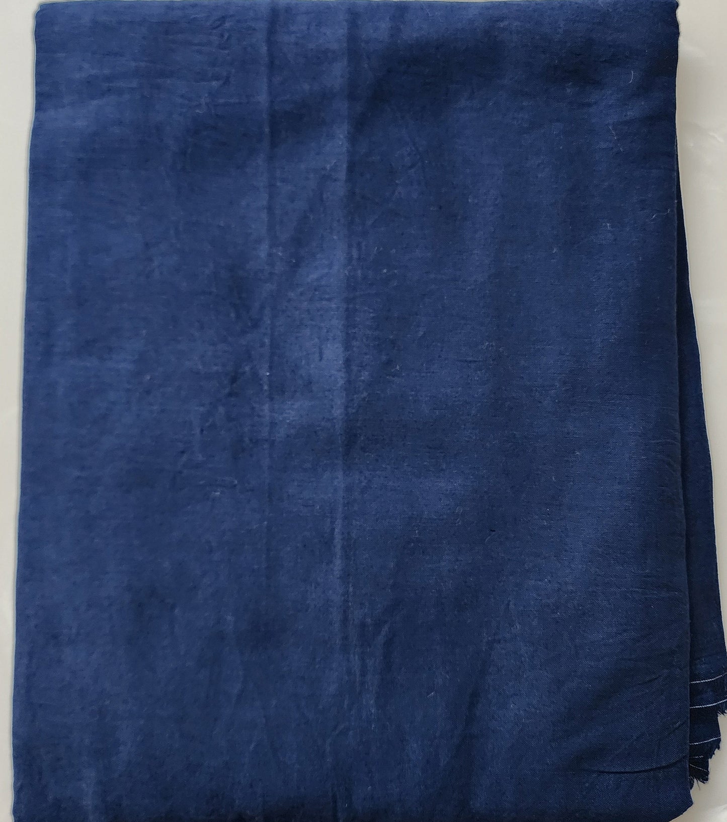 Indigo Blue Floral Print Cotton Kurta With Lace Work, Mul Cotton Dupatta & Cotton Bottom